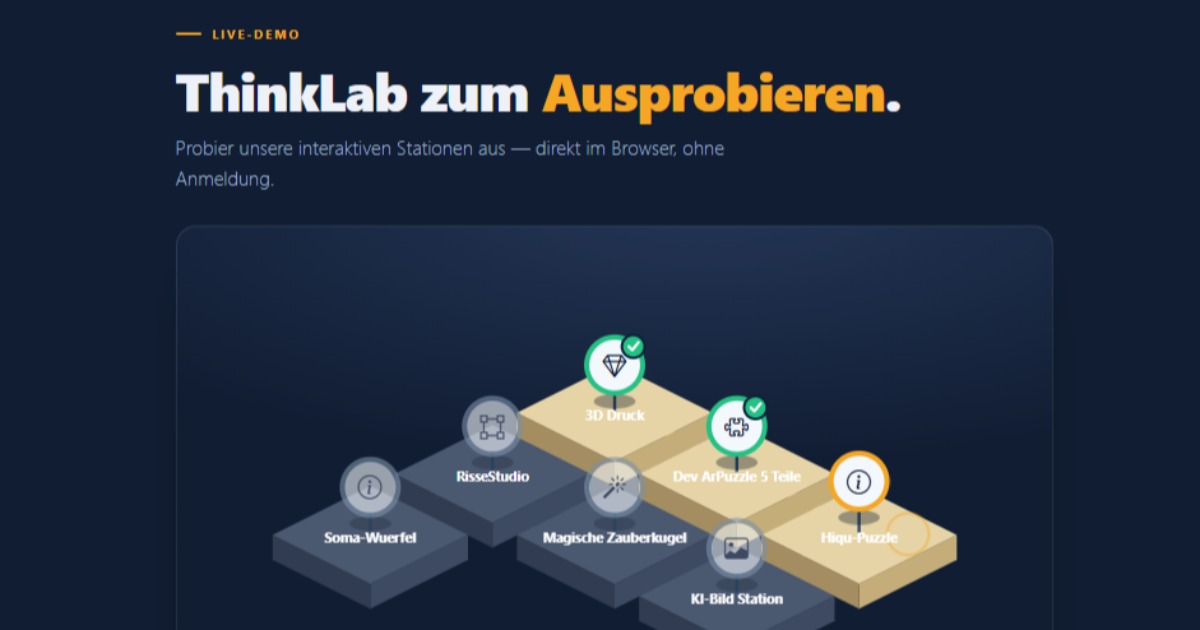 Einiges Neues für ThinkLab und deine Ideen